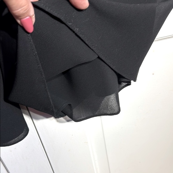 Chic Vintage JS Collections Black High-Waisted Wide Leg Pants Size 14 - Picture 5 of 8